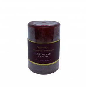 Scented Range Cylinder Candle - Pomegranate