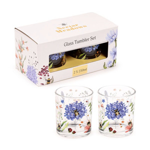 Nectar Meadows Set 2 Glass Tumblers