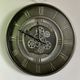 Gunmetal Gear Clock
