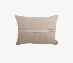 Woven Stripe Linen Cushion Cover Blue