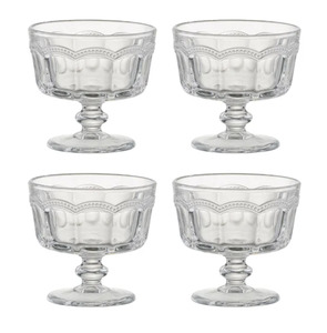Homeware Kitchen Entertaining: Set Of 4 Pearl Ridge Mini Trifle Bowls
