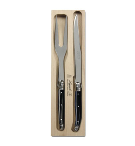 Homeware Kitchen Entertaining: Lagioule Carving Set Black