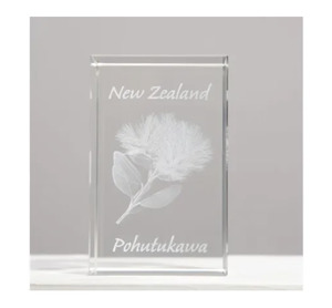 Homeware Ornaments: NZ Pohutukawa Laser Design Paper Weight