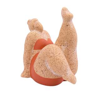 Homeware Ornaments: Billie Bathing Terracotta Statue Red