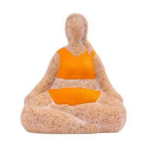 Billie Bathing Terracotta Statue Orange