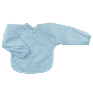 Gifts Babies: Towel Small Long Sleeve Bib - Dusty Blue