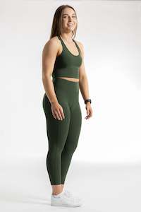 New In 1: TRAINING 7/8 TIGHTS - FOREST GREEN | PERFORMA