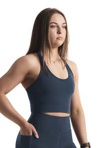PERFORMANCE LONG LINE BRA - OCEAN BLUE | PERFORMA