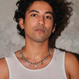 chunky jewellery: MADÉ Spike in Time Necklace  Silver 8mm