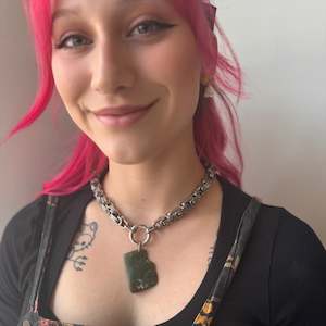 MADÉ Pounamu Moeraki Necklace Silver