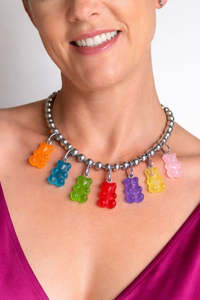 colourful charm necklace: MADÉ Candy Rush Necklace