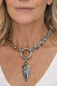 Byzantine chain necklace: MADÉ Runeblade Necklace