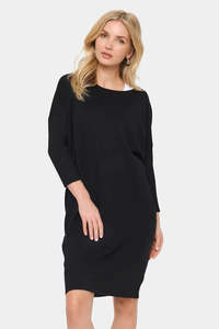 Dress 1: Saint Tropez | Mila Round Neck Dress | Black