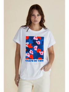 Tops: Betty Basic | Hailey Shot Sleeve Tee | Multi