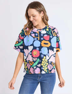 Tops: Elm | Flower Medley Tee | Multi Floral