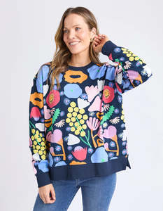 Elm | Flower Medley Crew | Multi Floral