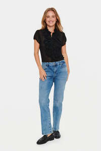 Tops: Saint Tropez | Lilja Shirt | Black