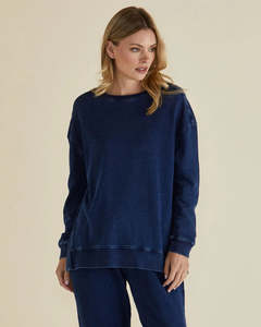 Tops: Betty Basics | Easy Crew Sweat | Indigo Wash