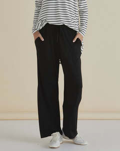 Brands: Betty Basics | Weston Wide Leg Jogger | Black