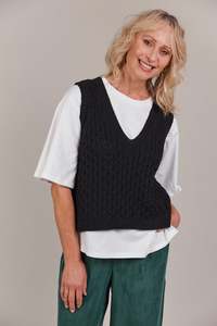 Eb & Ive | Naviva Vest | Black