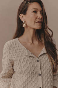 Ivy Pearl Earrings - Drop / Square / Square Pearl