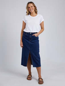 Foxwood | Scout Midi Skirt | Indigo