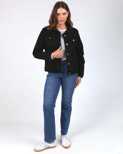Elm | Angie Denim Jacket | Black