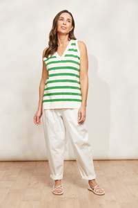 Eb & Ive | La Sable Knit Vest | Emerald