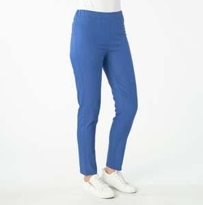 Pants Jeans: Renoma | Pull On Stretch Pant | Indigo