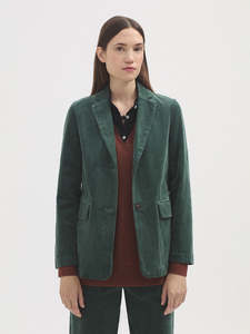 Nice Things | Bubble Cord Blazer | English Green