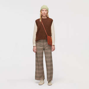 Nice Things | Check Trousers | Terracotta