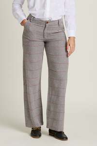 Brakeburn: Wide Leg Textured Trouser