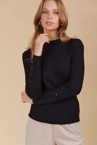 Isle of Mine | Juno Knit Top | Onyx