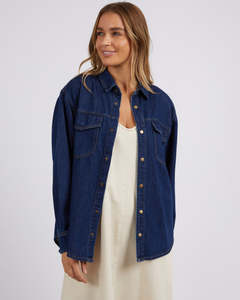Foxwood | Daisy Overshirt | Dark Blue Denim