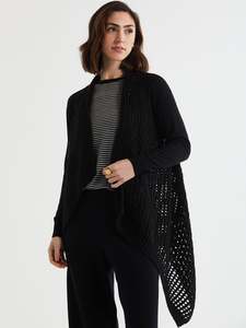 Ld Co: Lofty Lace Cardigan Black