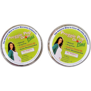 Morning Sickness: Preggie Pop Drops Plus - Natural- 2 Pack