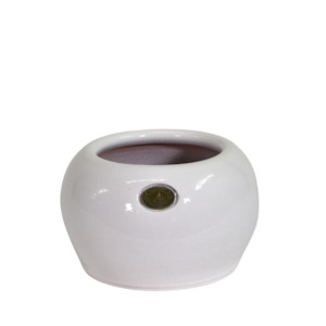 Plain Glaze Pots: Puku Pot Gloss White