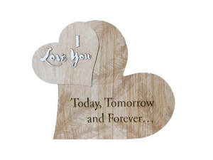 Giftware: Wooden Heart - The Lords Prayer, Dad, Guardian angel,Someone Special, I love you