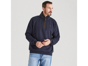 Ridgeline Brancaster 1/4 Zip Navy