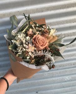 Dried Floral Posy Moss & Co
