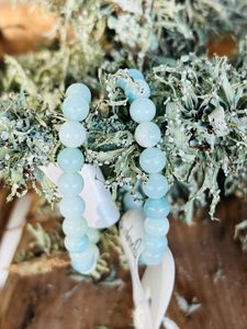 Products: Morganite + Aquamarine Bracelet Moss & Co