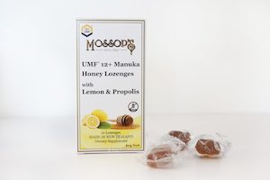Products: UMF™ 12+ Manuka Honey Lozenge with Lemon & Propolis - Mossop's Honey