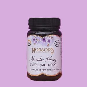 Products: UMF™5+ Manuka Honey 500g MGO 200+ - Mossop's Honey