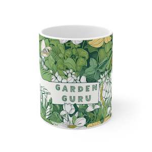 Hobby: Garden Guru Ceramic Mug 11oz gardener hobby gift