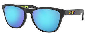 Oakley Sunglasses: Oakley Frogskins XS Sunglasses - Valentino Rossi Sig. Series - Pol Black with Prizm Sapphire Lens