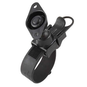 Handlebar Mounts: RAM® EZ-Strap™ Rail Mount with Double Ball and Diamond Base Adapter