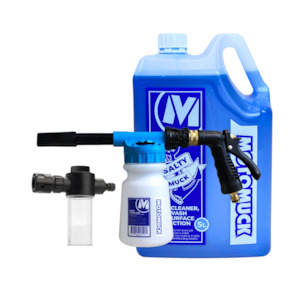 258 Saltymuck Sales NZ Web Combo's: Combo Boat Cleaner 5L + Hose Foam Gun + Engine Flush Mixer Kit 5.