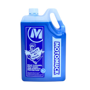 257 Saltymuck Sales NZ Web: Boat Cleaner, Salt Wash and Surface Protection. SALTY MUCK 5L