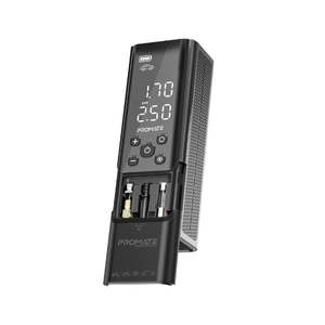 Lifestyle: 150PSI Portable Air Compressor Power Bank w/ LED Flashlight. 7500mAh Battery
