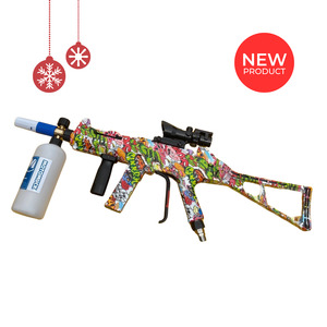Christmas Gift Ideas: Pressure Washer Assault Rifle with free Scope & Snow Foam Gun - Graffiti Style